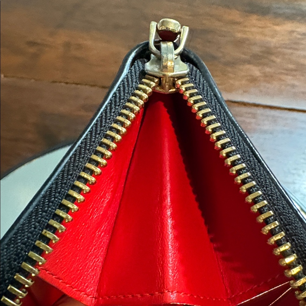 CHRISTIAN LOUBOUTIN PANETTONE Spiked Leather Wallet/Coin Case - Picture 8 of 13